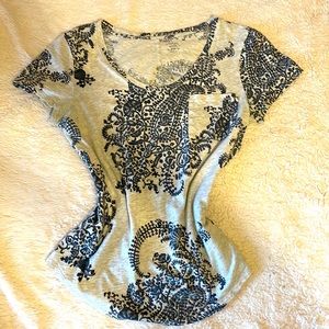 Loft top size S navy and gray